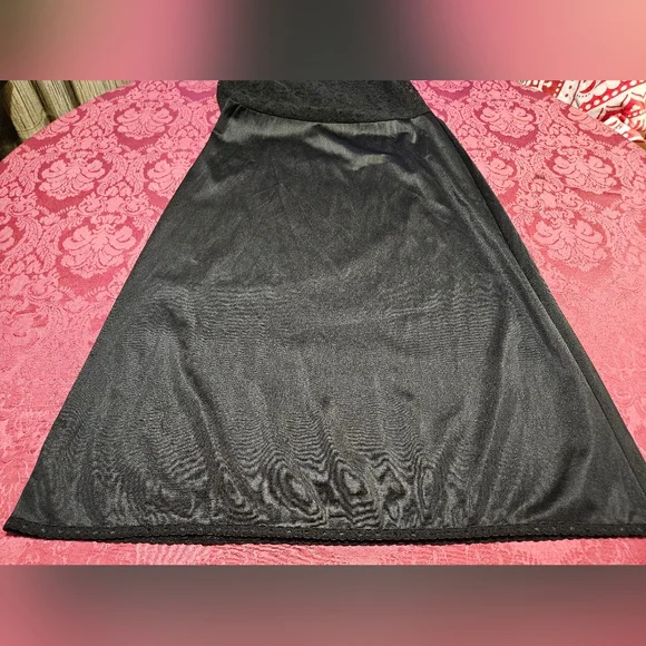 VINTAGE BLACK SLIP Size Unknown - Picture 8 of 9